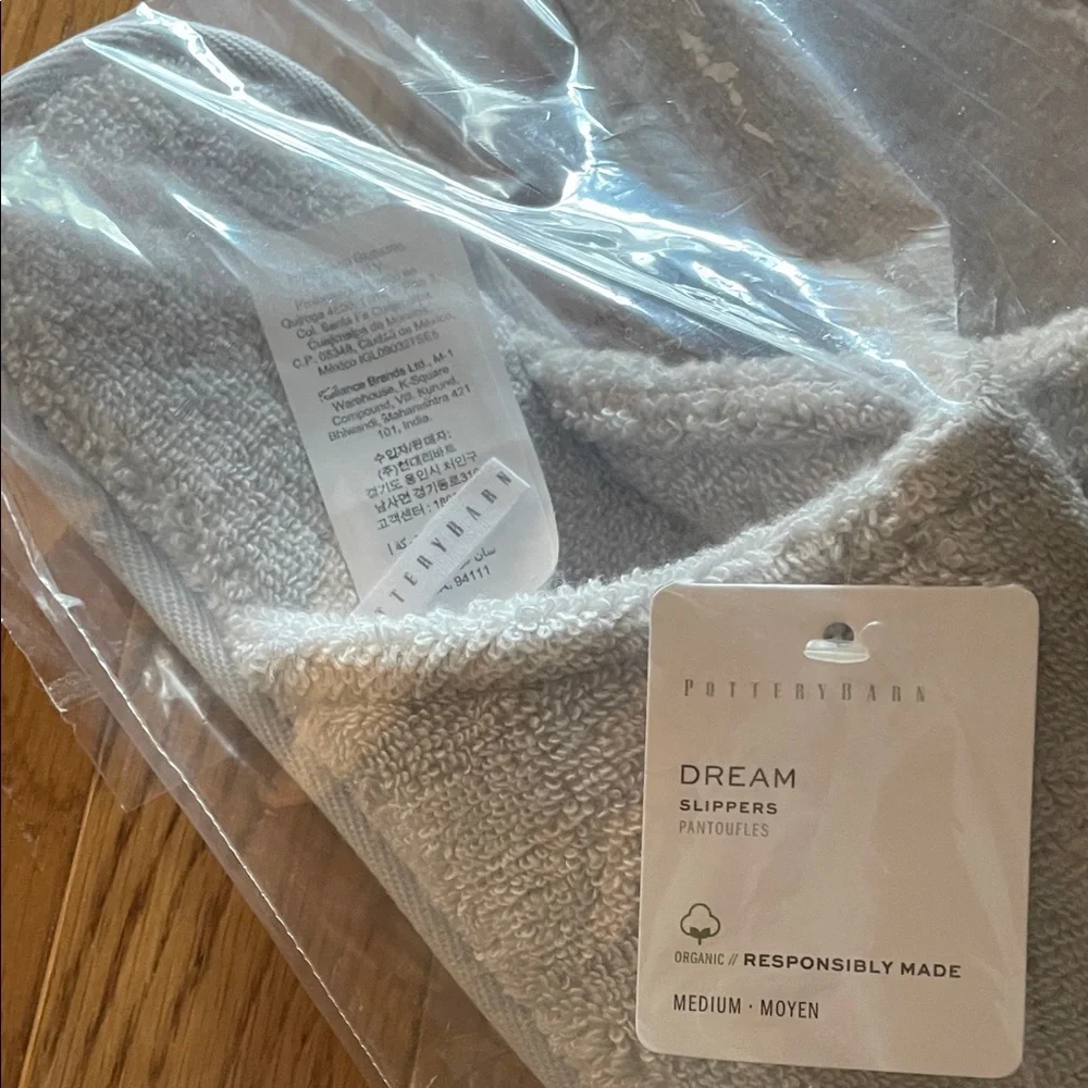 Pottery Barn Dream Slippers in Soft Gray - Picture 2 of 4